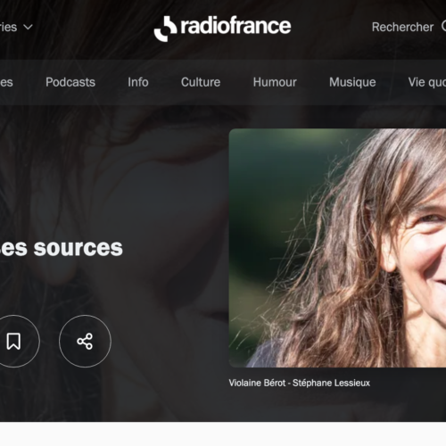 Cécile Coulon, pour France Inter, émission radio : La Source